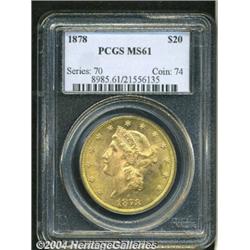 1878[$20] MS61 PCGS.