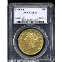 1878-CC[$20] XF40 PCGS.