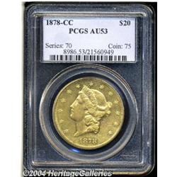 1878-CC[$20] AU53 PCGS.