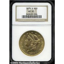 1879-S[$20] MS60 NGC.