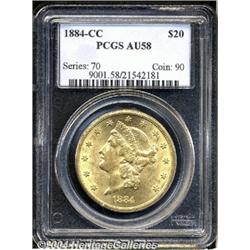1884-CC[$20] AU58 PCGS.