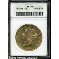 1884-S[$20] MS61 ANACS.