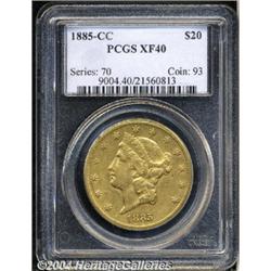 1885-CC[$20] XF40 PCGS.