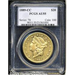 1889-CC[$20] AU55 PCGS.
