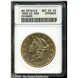 1890-CC[$20]--Cleaned--ANACS. AU Details, Net XF45.