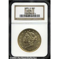 1890-S[$20] AU55 NGC.