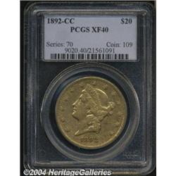 1892-CC[$20] XF40 PCGS.