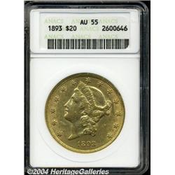 1893[$20] AU55 ANACS.