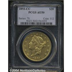 1893-CC[$20] AU50 PCGS.