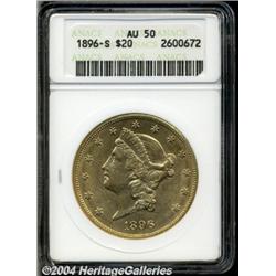 1896-S[$20] AU50 ANACS.