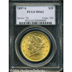 1897-S[$20] MS63 PCGS.