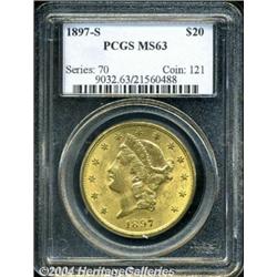 1897-S[$20] MS63 PCGS.