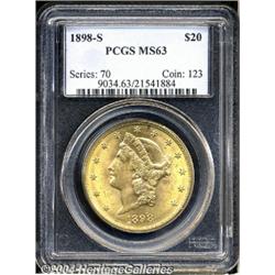 1898-S[$20] MS63 PCGS.