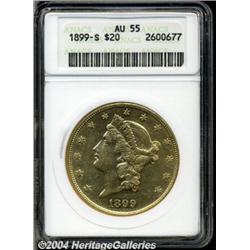 1899-S[$20] AU55 ANACS.