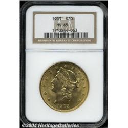 1903[$20] MS65 NGC.