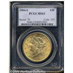1904-S[$20] MS63 PCGS.