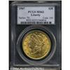 Image 1 : 1907[$20] MS62 PCGS.