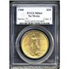 Image 1 : 1908[$20] No Motto MS64 PCGS.
