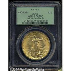 1908[$20] No Motto MS66 PCGS.