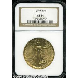 1909-S[$20] MS64 NGC.