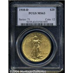1910-D[$20] MS63 PCGS.