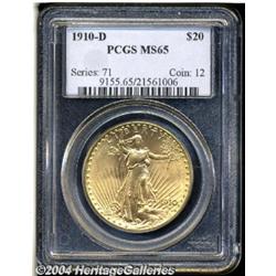 1910-D[$20] MS65 PCGS.