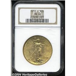 1910-S[$20] MS62 NGC.