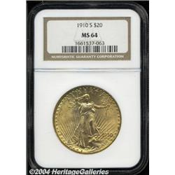 1910-S[$20] MS64 NGC.