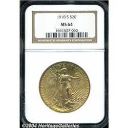 1910-S[$20] MS64 NGC.