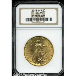 1913-D[$20] MS65 NGC.