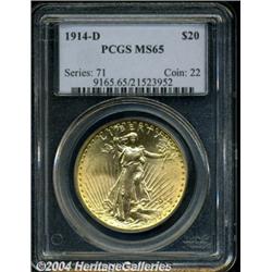 1914-D[$20] MS65 PCGS.
