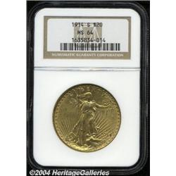 1914-S[$20] MS64 NGC.