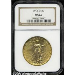 1914-S[$20] MS65 NGC.