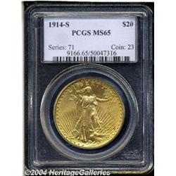 1914-S[$20] MS65 PCGS.