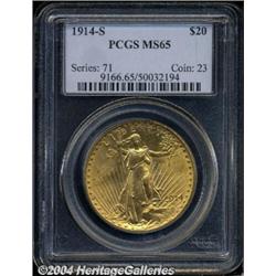 1914-S[$20] MS65 PCGS.