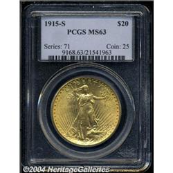 1915-S[$20] MS63 PCGS.