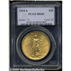 1915-S[$20] MS65 PCGS.