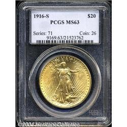 1916-S[$20] MS63 PCGS.