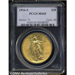 1916-S[$20] MS65 PCGS.