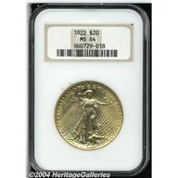 1922[$20] MS64 NGC.