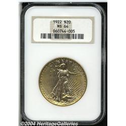 1922[$20] MS64 NGC.