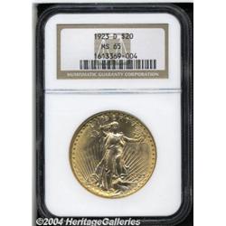 1923-D[$20] MS65 NGC.