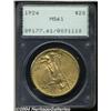 Image 1 : 1924[$20] MS61 PCGS.