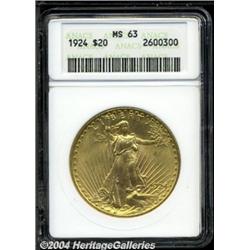 1924[$20] MS63 ANACS.