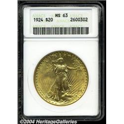 1924[$20] MS63 ANACS.