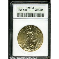 1924[$20] MS63 ANACS.