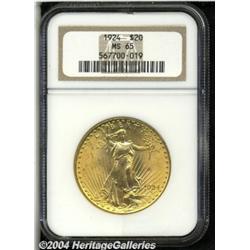 1924[$20] MS65 NGC.