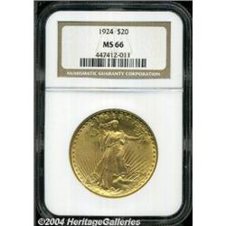 1924[$20] MS66 NGC.