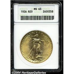 1926[$20] MS63 ANACS.