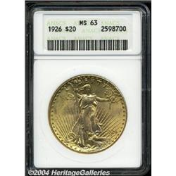 1926[$20] MS63 ANACS.